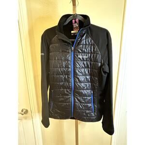 Marmot Polartec Fleece Light Puffer Quilted Hybrid Jacket Black, Size M